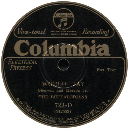 Columbia 723-D label image